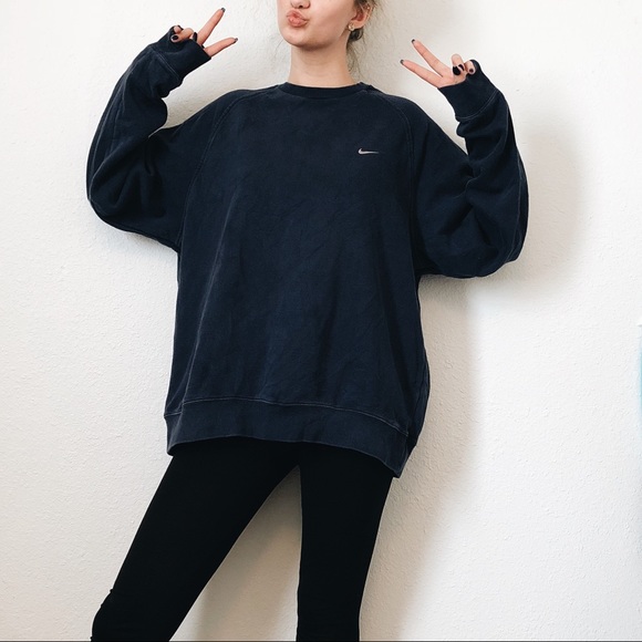 navy nike pullover